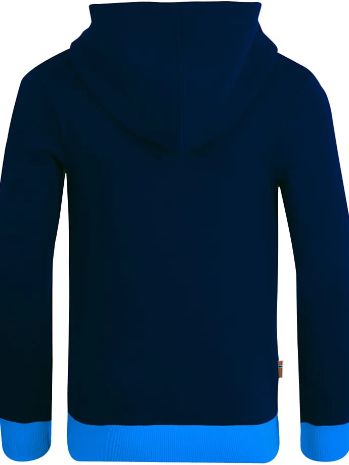 Hoodie "Troll" in Dunkelblau/ Blau