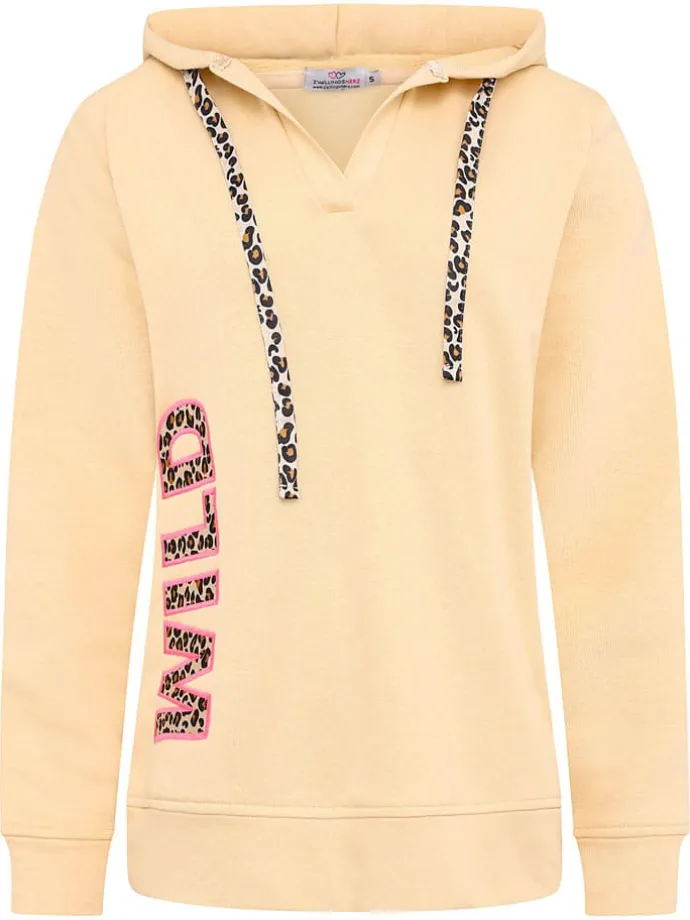 Hoodie "Wild" in Beige
