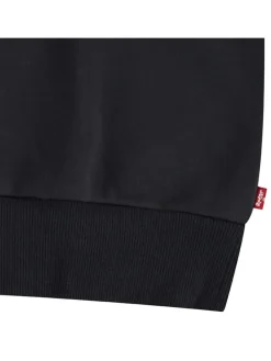 Hoodiekleid in Schwarz in Schwarz