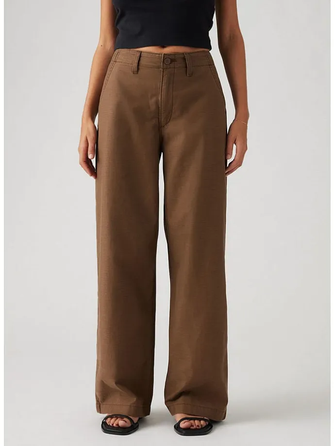 Hose - Comfort fit - in Hellbraun