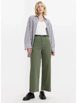 Hose - Comfort fit - in Khaki