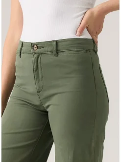 Hose - Comfort fit - in Khaki