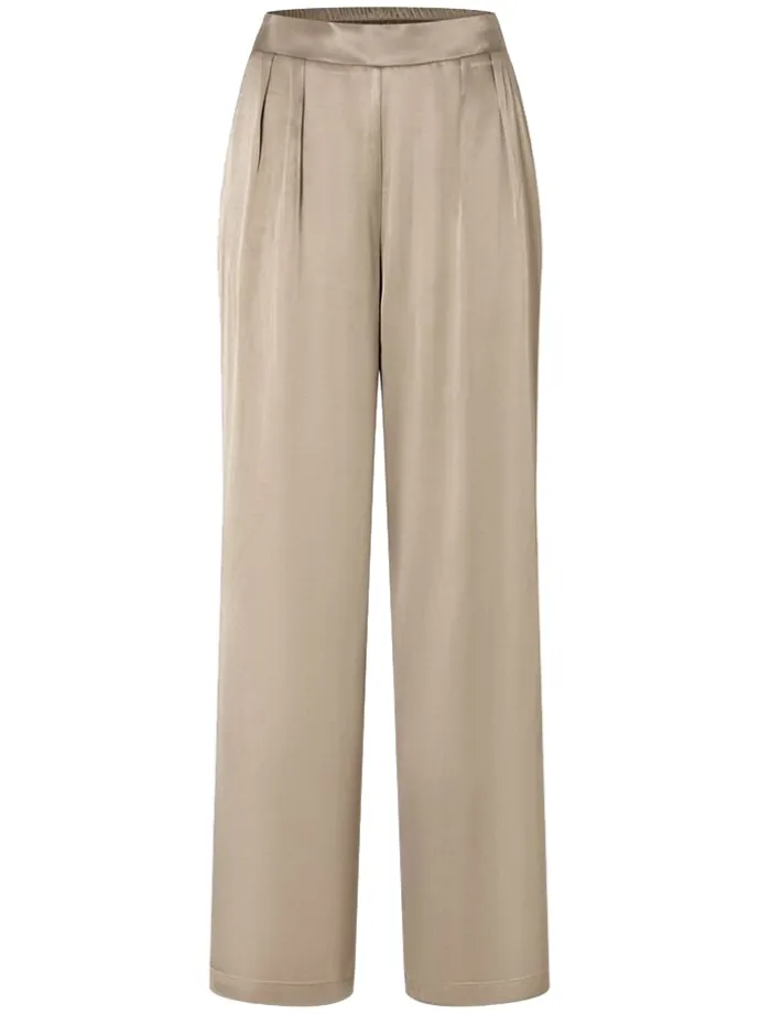 Hose in Beige/ Braun