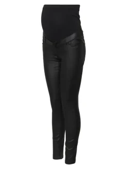 Hose in Lederoptik in Black