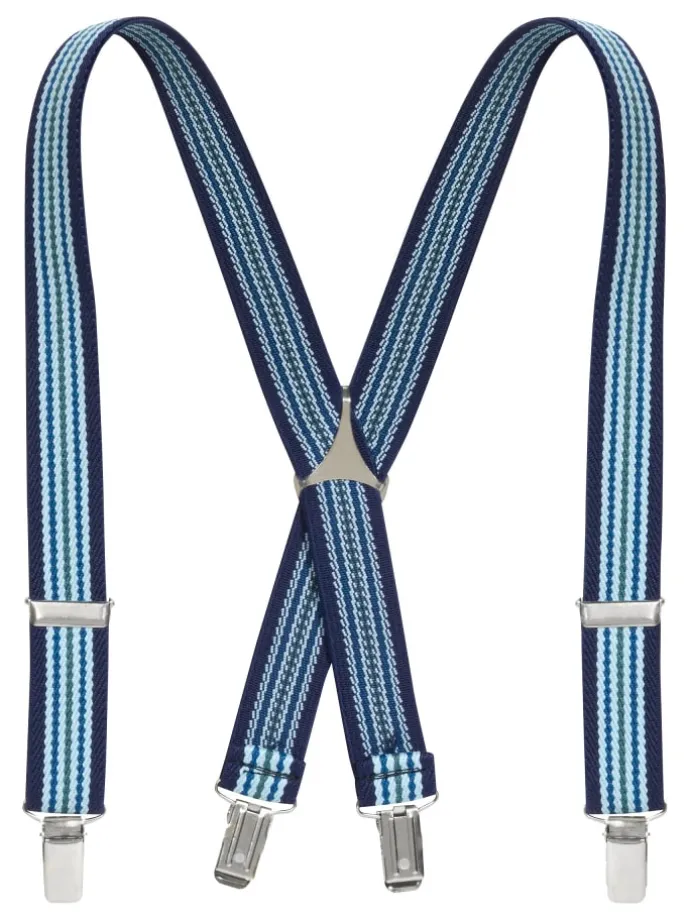 Hosenträger gestreift in Marine