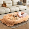 Hundebett für Menschen & Hunde in Braun