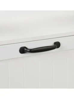 Hunde-Futterstation in Weiß - (B)60 x (H)42 x (T)30 cm