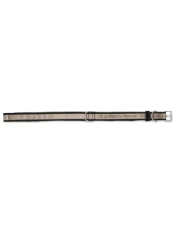 Hundehalsband in Schwarz/ Creme