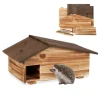 Igelhaus in Braun - (B)46 x (H)24 x (T)33,5 cm