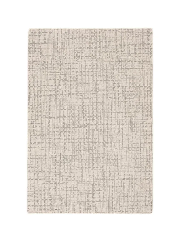 In & Outdoor Teppich Flachgewebe Oslo Karo Modern in Creme