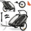 3in1 Fahrradanhänger Bike N Walk Duo für in grau