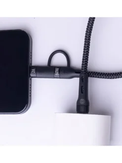 2in1 Kabel USB-C - Lightning + USB-C 1,0m 60W