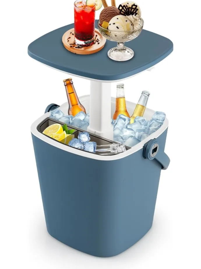 3-in-1 Kühltisch Cool Bar in Blau