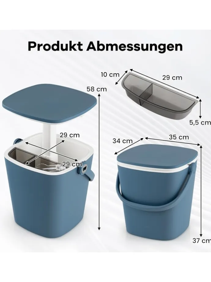 3-in-1 Kühltisch Cool Bar in Blau