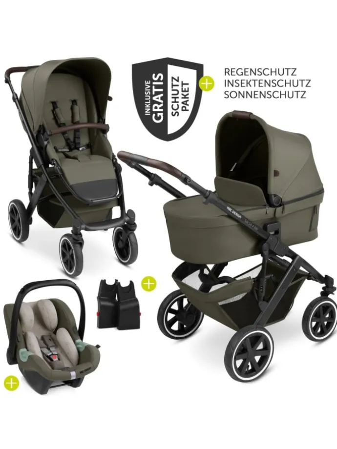3in1 Kinderwagen-Set Salsa 4 Air Starter in gruen,schwarz