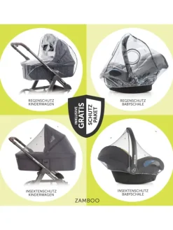 3in1 Kinderwagen-Set Salsa 4 Air Starter in gruen,schwarz
