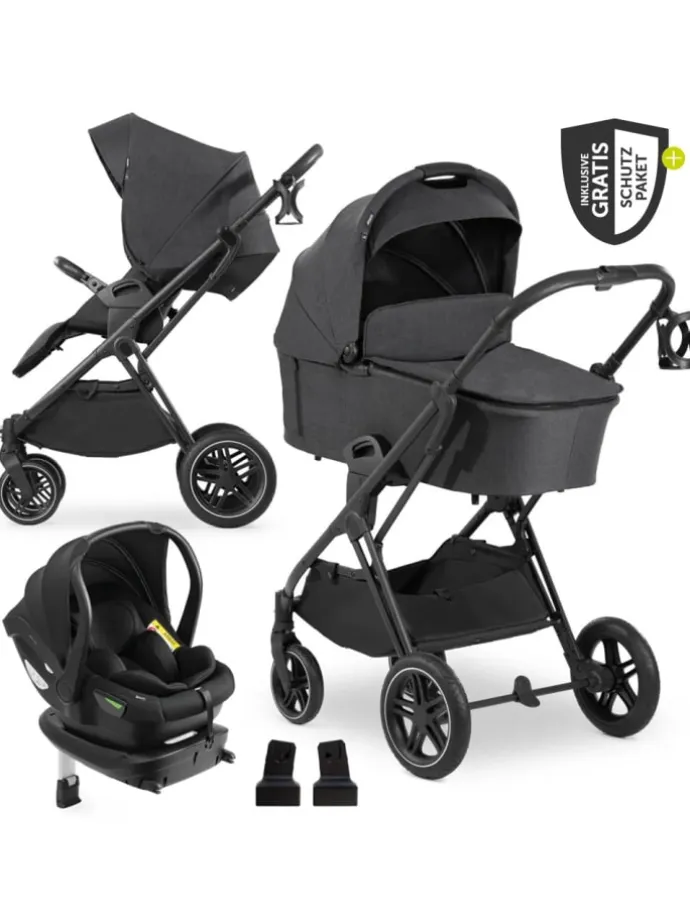4in1 Kinderwagen-Set Vision X Trio Set - in schwarz,grau