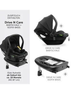 4in1 Kinderwagen-Set Vision X Trio Set - in schwarz,grau