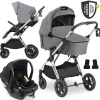 3in1 Kinderwagen-Set Vision X Trio Set Black in grau