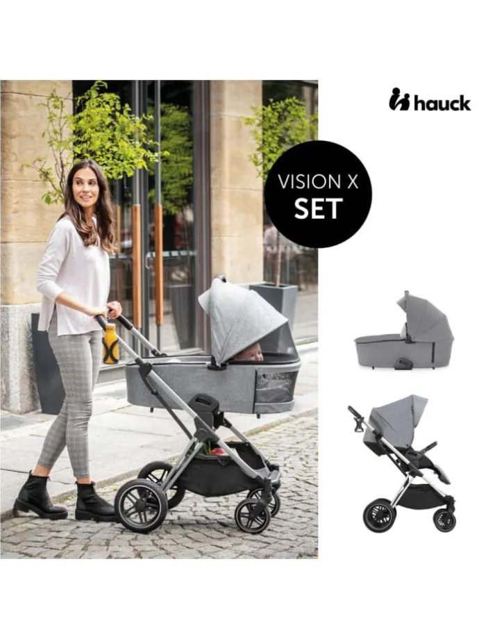 3in1 Kinderwagen-Set Vision X Trio Set Black in grau