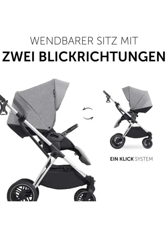 3in1 Kinderwagen-Set Vision X Trio Set Black in grau