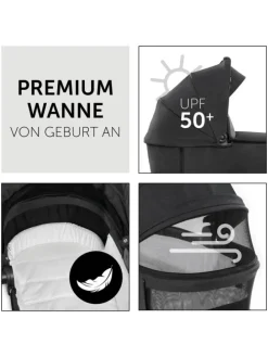 3in1 Kinderwagen-Set Vision X Trio Set Black in schwarz