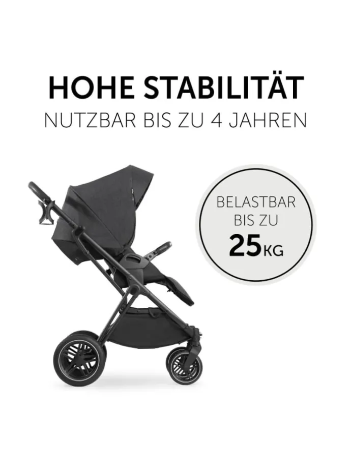 3in1 Kinderwagen-Set Vision X Trio Set Black in schwarz