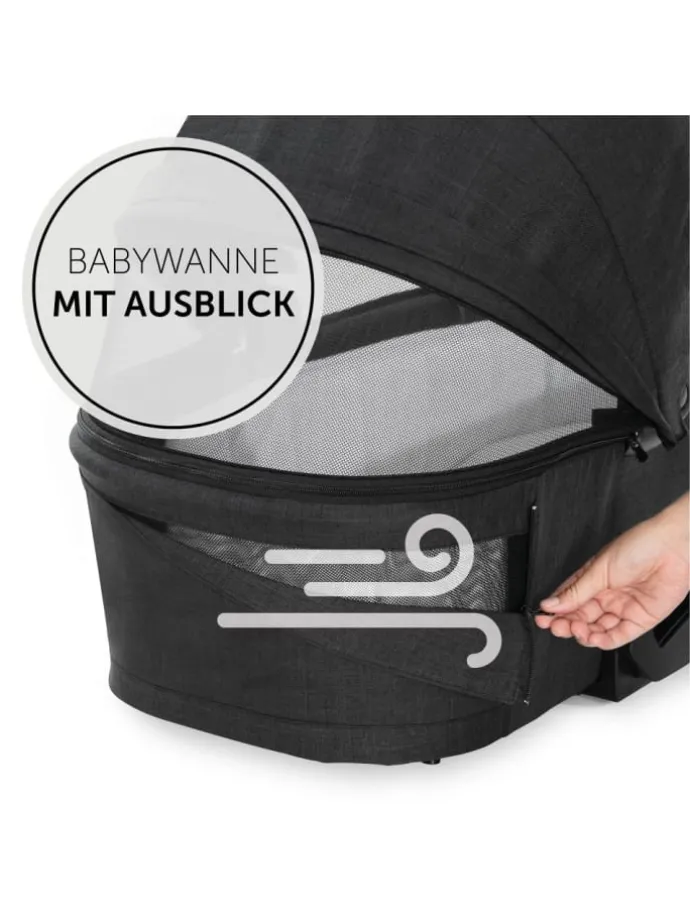 3in1 Kinderwagen-Set Vision X Trio Set Black in schwarz
