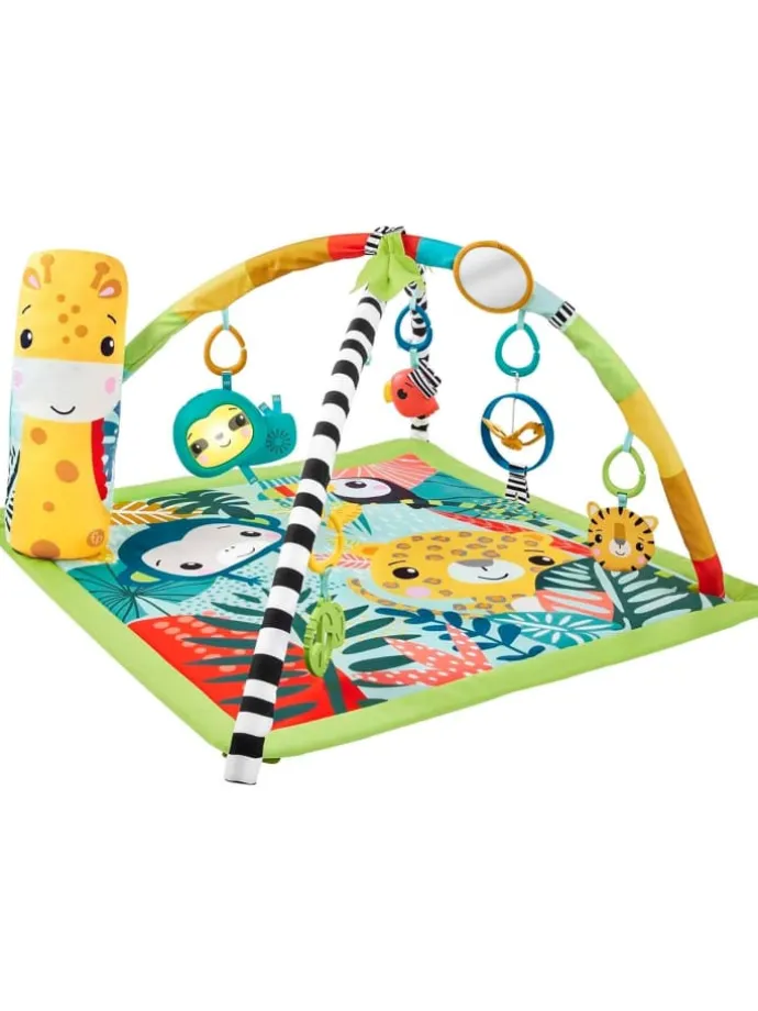 3-in-1 Rainforest Spieldecke Spielmatte Regenwalddesign