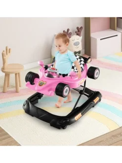 4 in 1 Baby Lauflernhilfe in Rosa