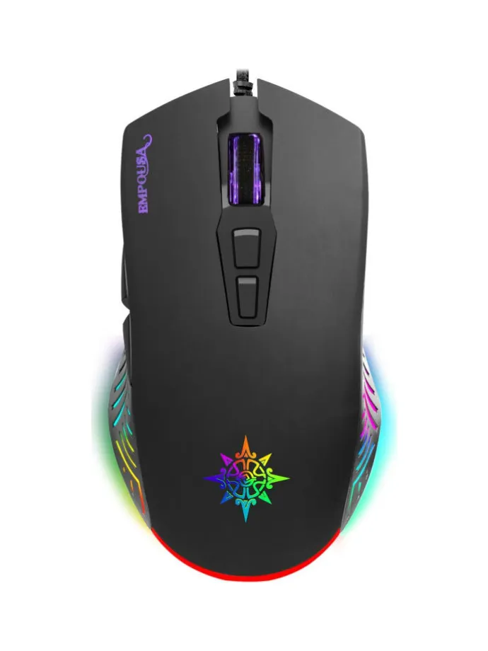 Inca-IMG-309 Empouse RGB Licht Makro Tasten Professional Gaming Maus in schwarz