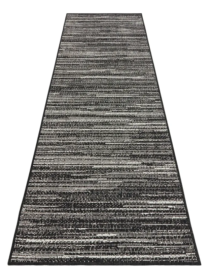 Indoor-/ Outdoor-Teppich "Gemini" in Schwarz