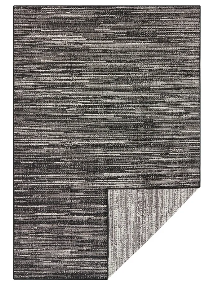 Indoor-/ Outdoor-Teppich "Gemini" in Schwarz