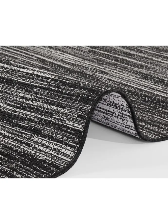Indoor-/ Outdoor-Teppich "Gemini" in Schwarz