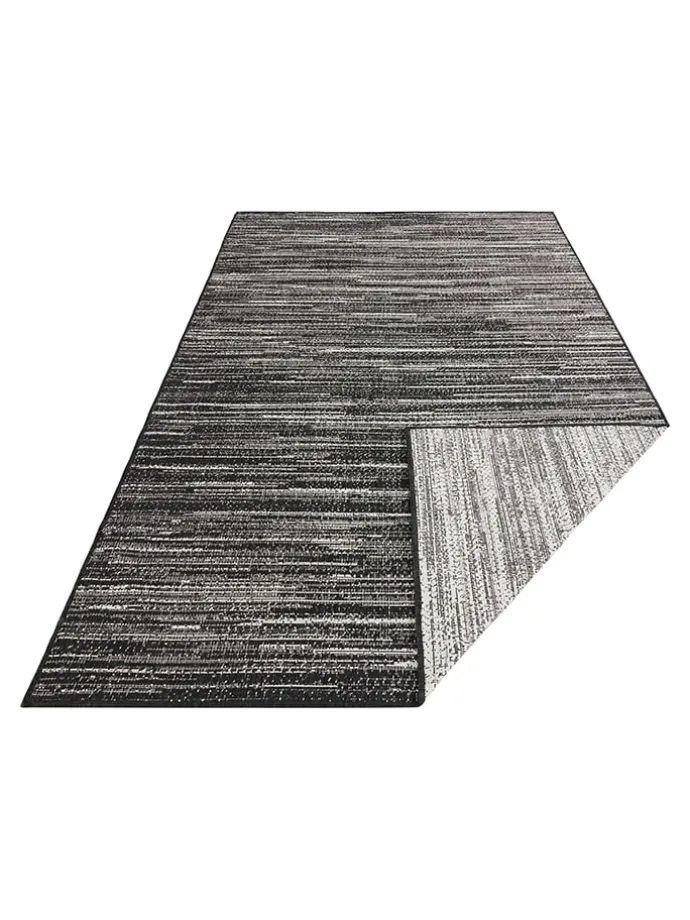Indoor-/ Outdoor-Teppich "Gemini" in Schwarz