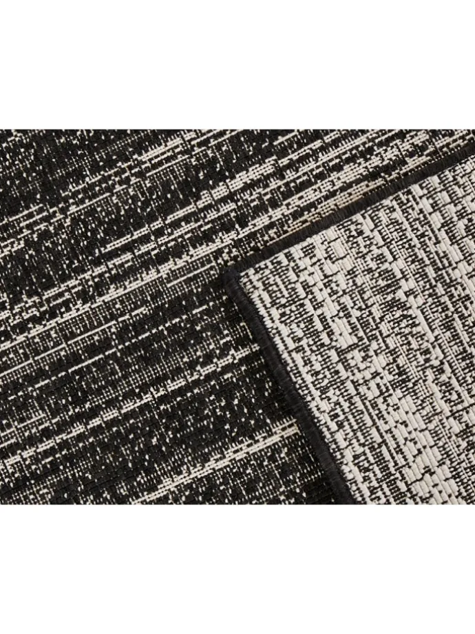 Indoor-/ Outdoor-Teppich "Gemini" in Schwarz
