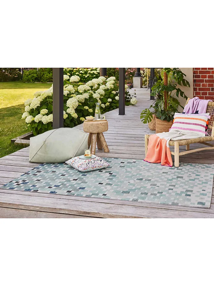 Indoor-/ Outdoor-Teppich "Pacific" in Blau