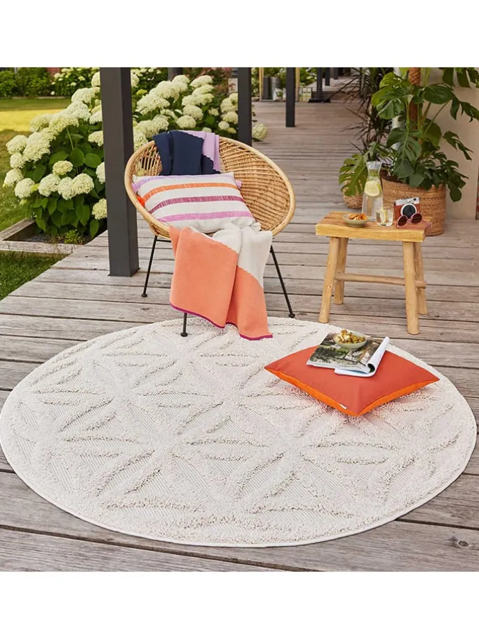Indoor-/ Outdoor-Teppich "Shake" in Creme