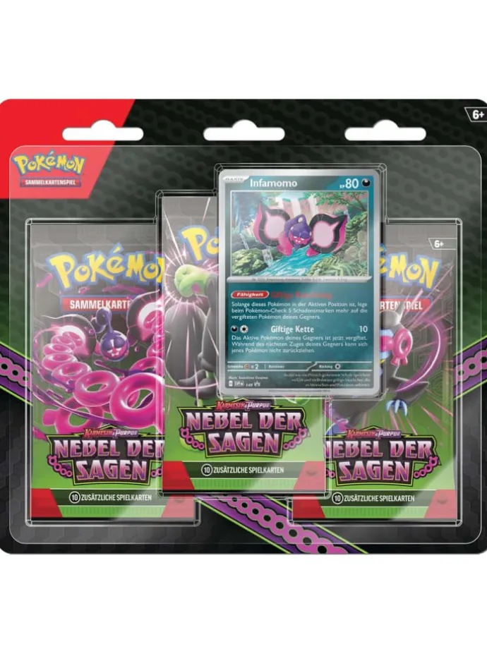 Infamomo | 3 Booster-Packs | Pokemon Karmesin & Purpur Karten deutsch