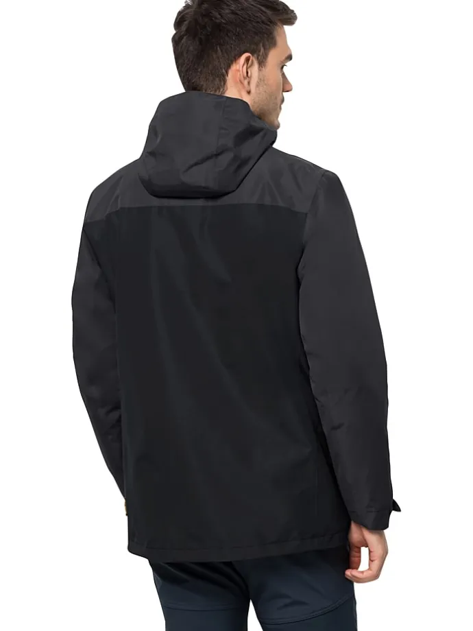 3in1-Funktionsjacke "Taubenberg" in Schwarz