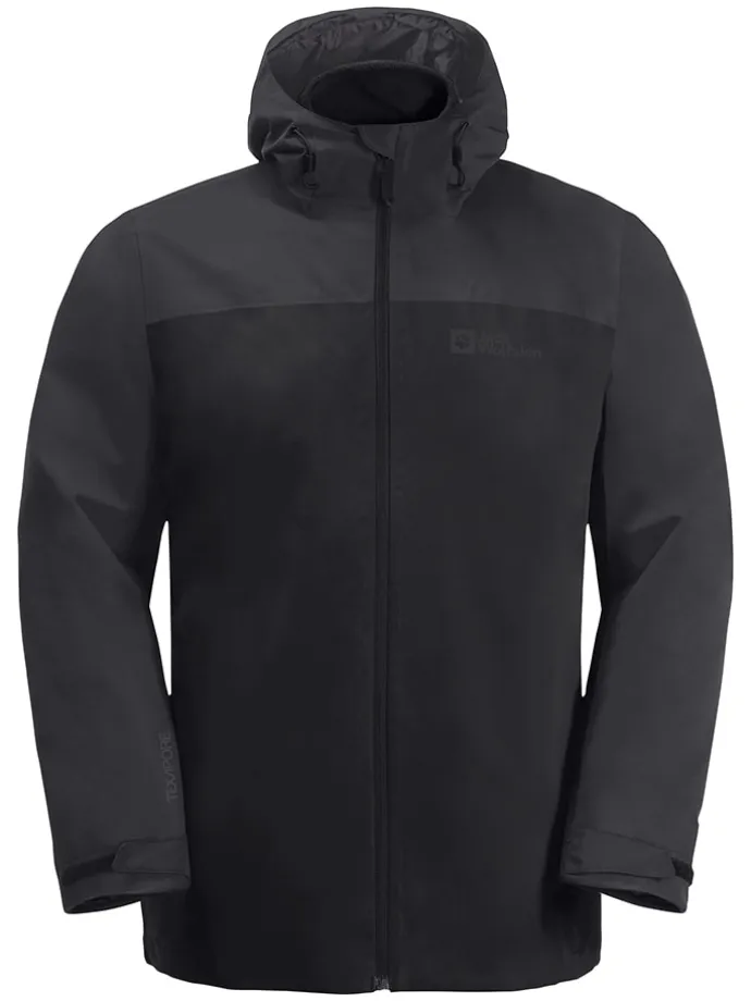 3in1-Funktionsjacke "Taubenberg" in Schwarz