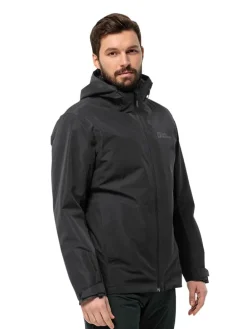 3in1-Funktionsjacke "Taubenberg" in Schwarz