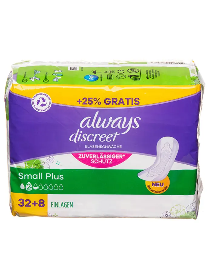 Inkontinenzeinlagen "Always discreet Small Plus" - 40 Stück