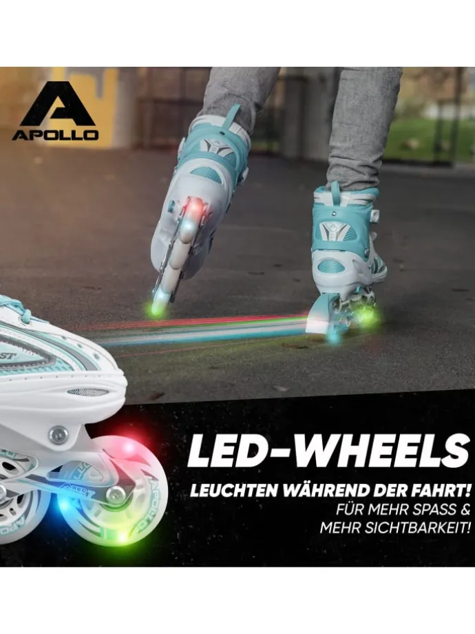 Inline Skates " Super Blades X-Pro " in weiß/mint