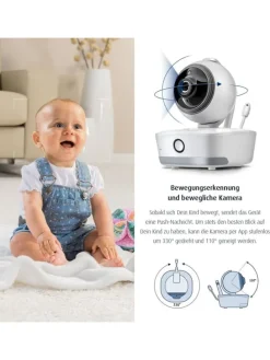 IP BabyCam Move Smart-Babyphone in Weiß ab 0 Monate