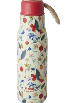 Isolierflasche in Creme/ Rot - 500 ml