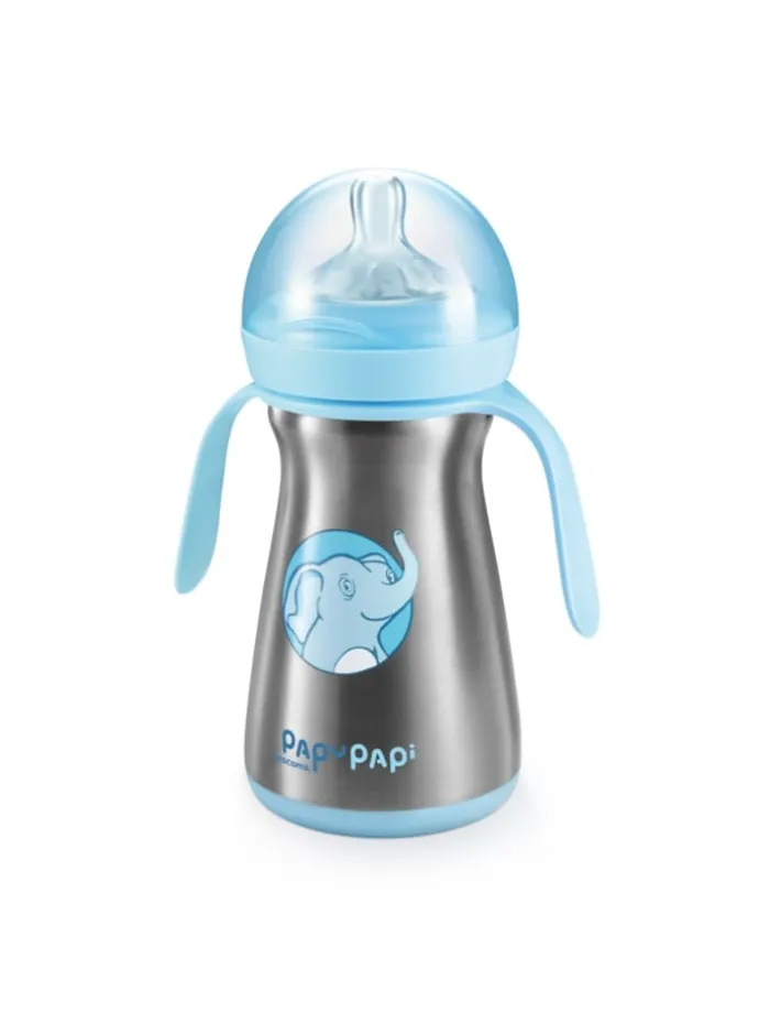 Isolierflasche PAPU PAPI in babyblau