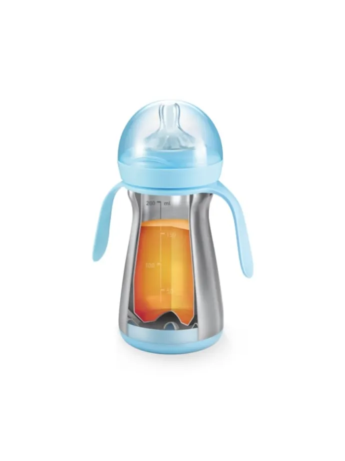 Isolierflasche PAPU PAPI in babyblau