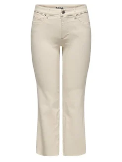 Jeans - Flared fit - in Beige
