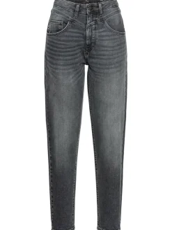 Jeans - Mom fit - in Anthrazit